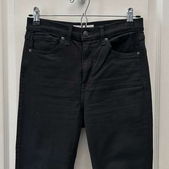 Topshop Jamie Black Skinny Jeans High Rise Ankle Length Stretch Denim Size 26 - Picture 8 of 16